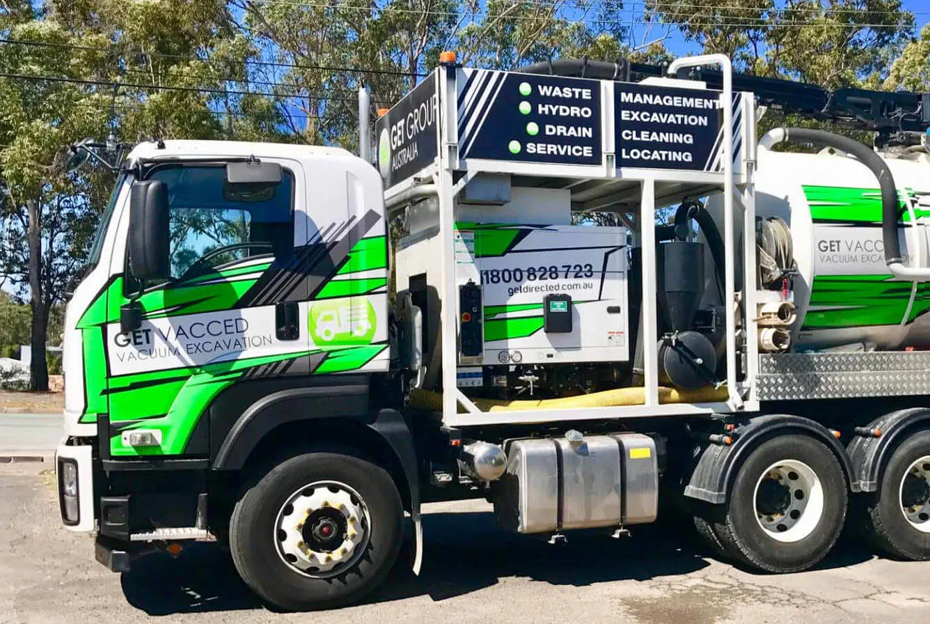 Get Vacced vacuum excavation truck used for civil and construction works