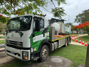 Get Vacced vacuum excavation truck set up for service locating in SEQ
